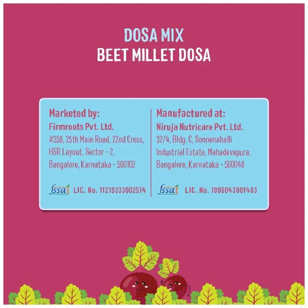 Timios Organic Beetroot Millet Dosa Mix, 150g-6.webp